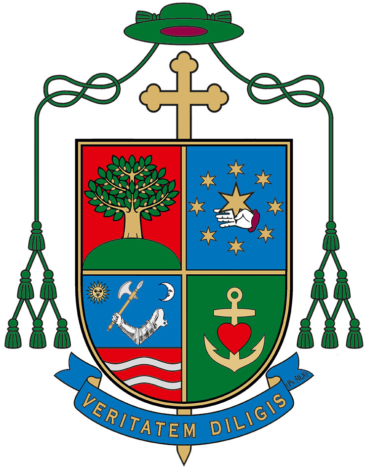 Martos Levente Balázs püspöki címere