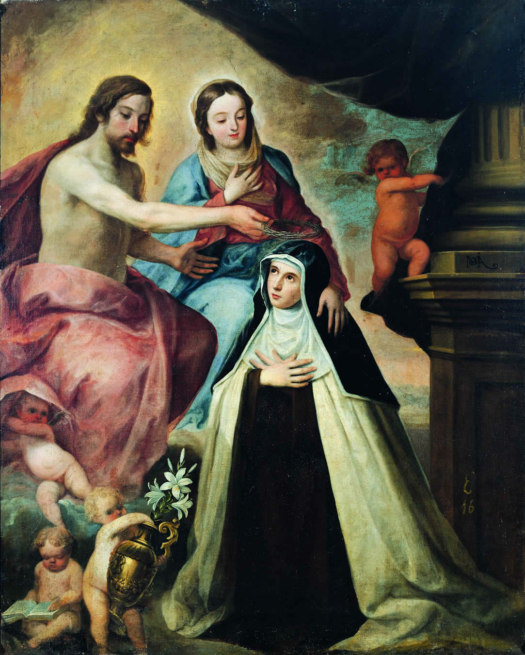 Pazzi Szent Mária Magdolna
Pedro de Moya (1610–1660) festményén
