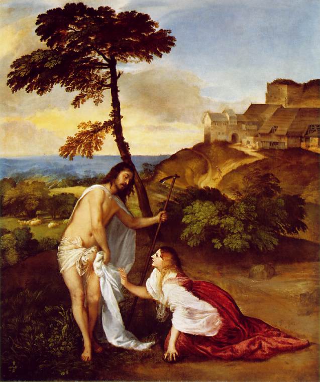 Tiziano: Noli me tangere, London National Gallery