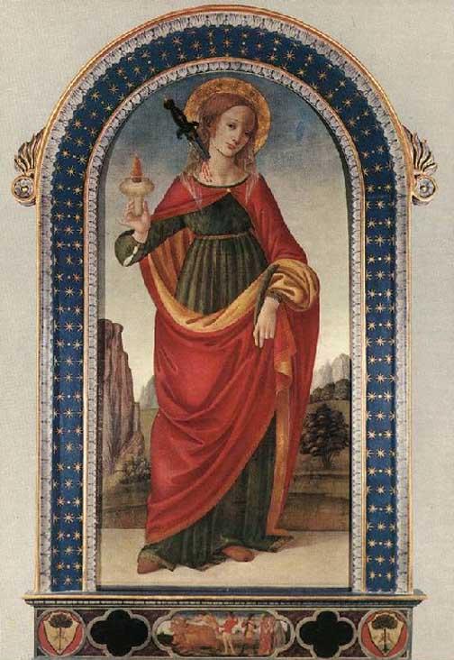 Filippino Lippi: Szent Lúcia, Museo dell'Opera del Duomo, Prato