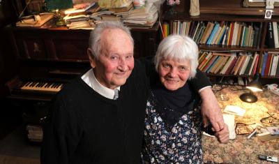 Benyus Sándor és Benyus Sándorné, a Benyus Testvérek Kamaraegyüttes alapítói Benyus Sándor és Benyus Sándorné, a Benyus Testvérek Kamaraegyüttes alapítói